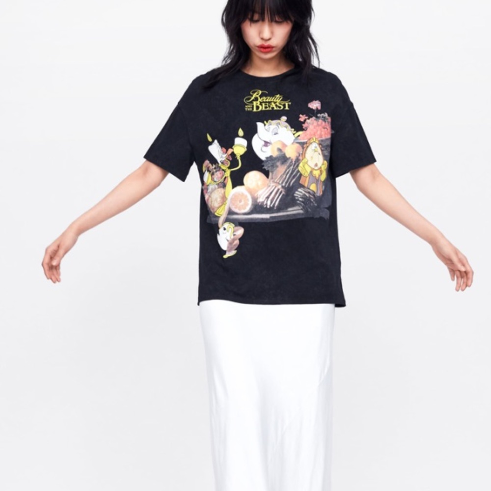 Zara beauty & beast T shirt - Picture 5 of 5